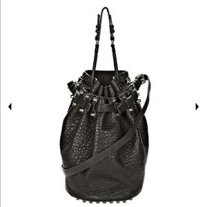 Alexander Wang Diego bucket shoulder black